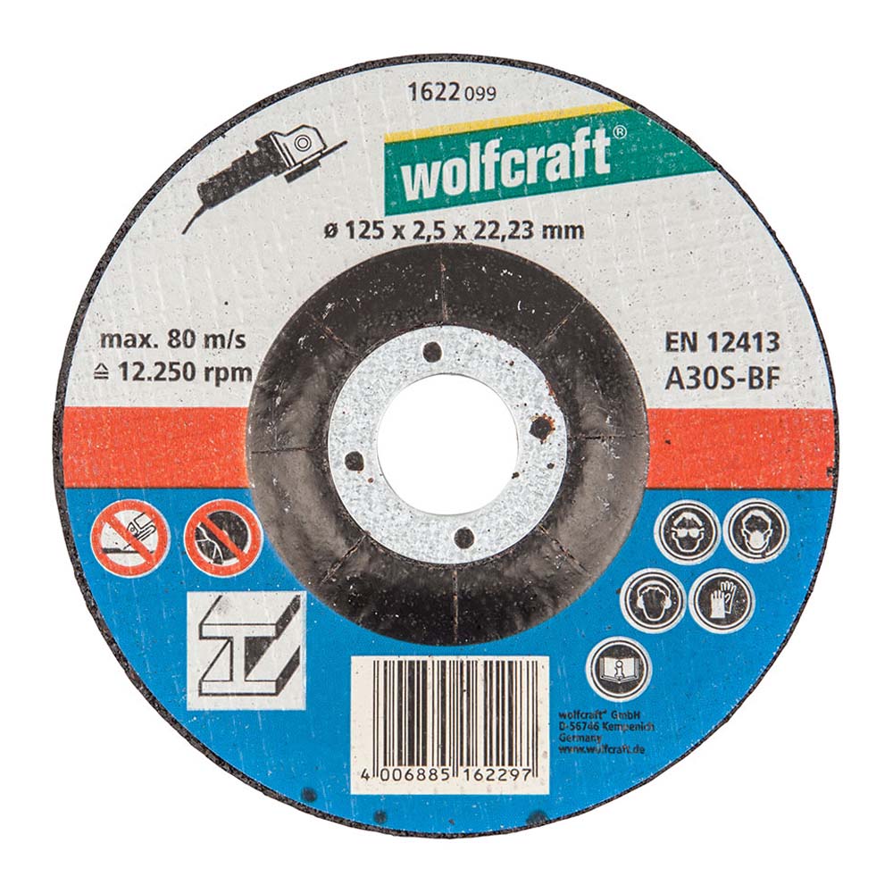 DISCO DE CORTE PARA METAL Ø125x2,5x22,23mm. 1622099 WOLFCRAFT