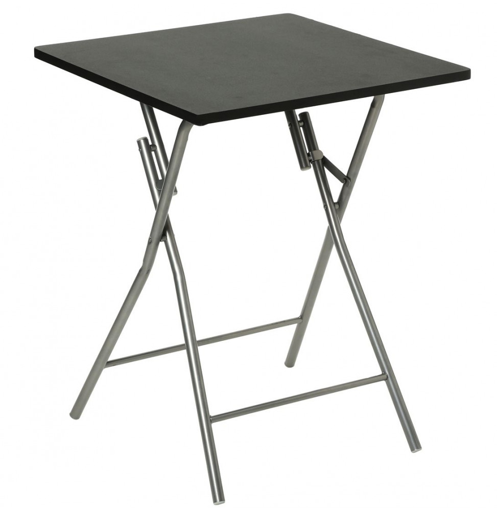MESA PLEGABLE NEGRA 60x60x75cm - Ítem