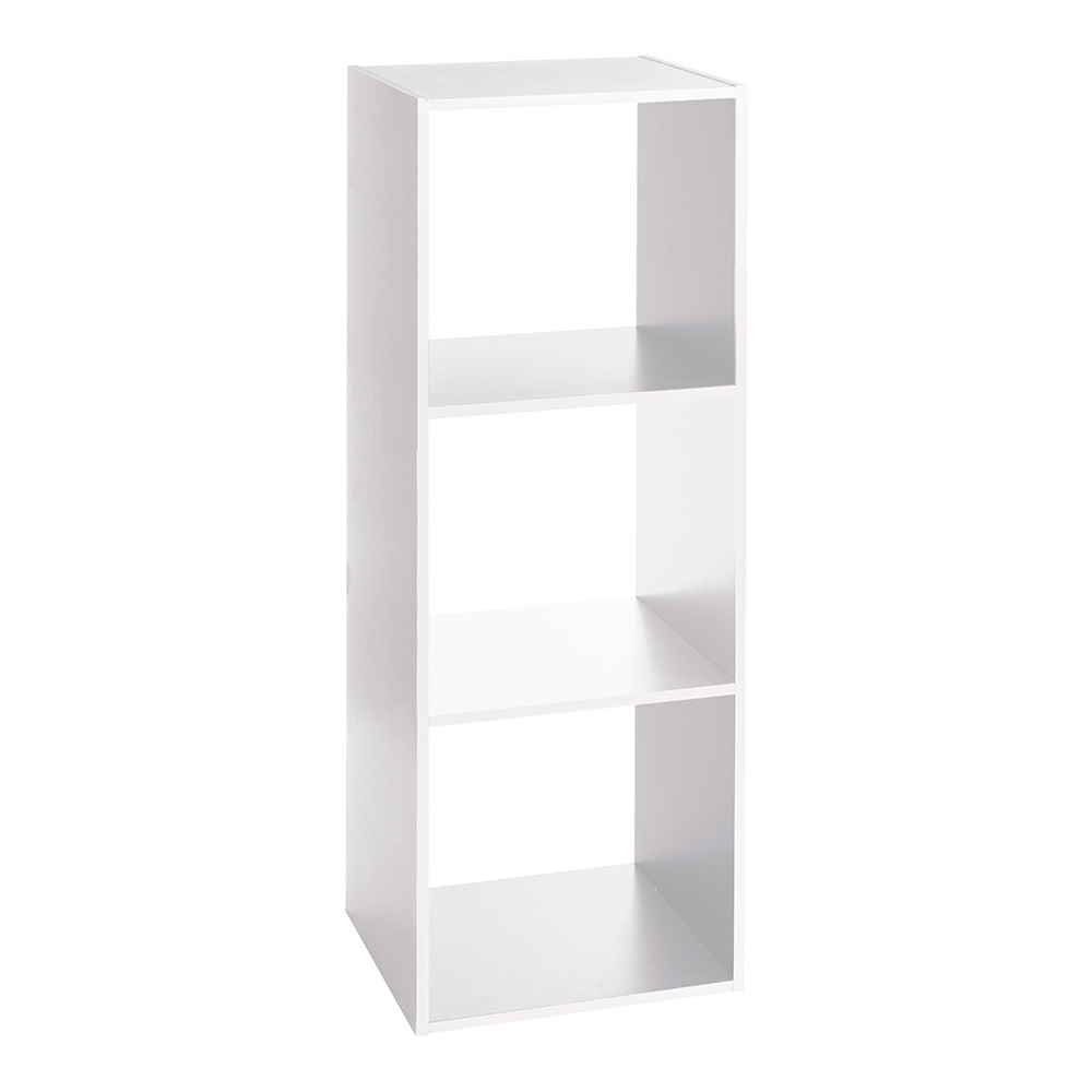 ESTANTERIA MADERA COLOR BLANCO PARA 3 CAJAS ORGANIZADORAS 100,5x34,4x32cm ASTIGARRAGA