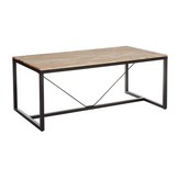 MESA DE COMEDOR MADERA NATURAL ACACIA MODELO EDENA 180x90x75cm