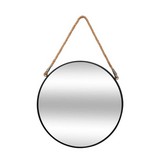 ESPEJO REDONDO DE METAL CON CUERDA Ø38cm