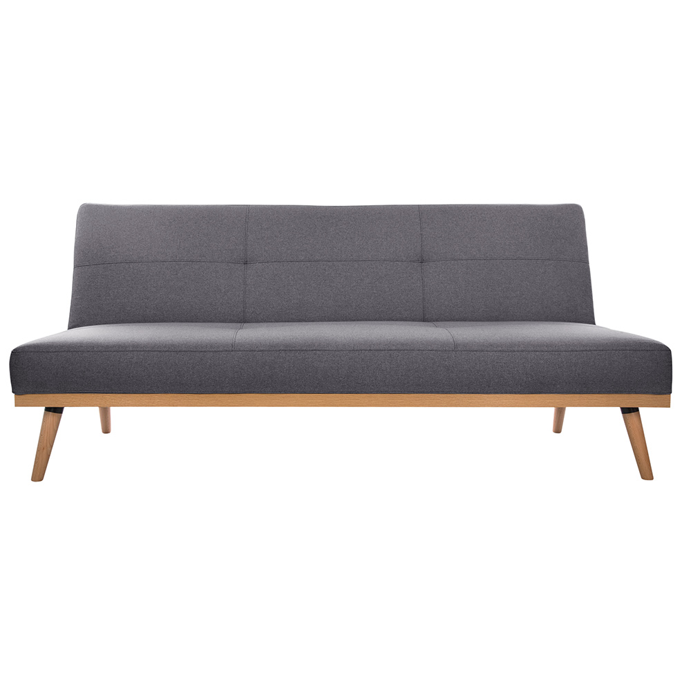 SOFA-CAMA GRIS OSCURO 182x80x80cm 