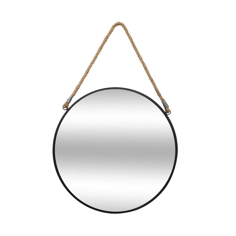 ESPEJO REDONDO DE METAL CON CUERDA Ø55cm - Ítem