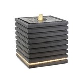 FUENTE CUADRADA PARA EXTERIOR CON LED 35x35x35cm, 82 LEDS, MODELOS SURTIDOS