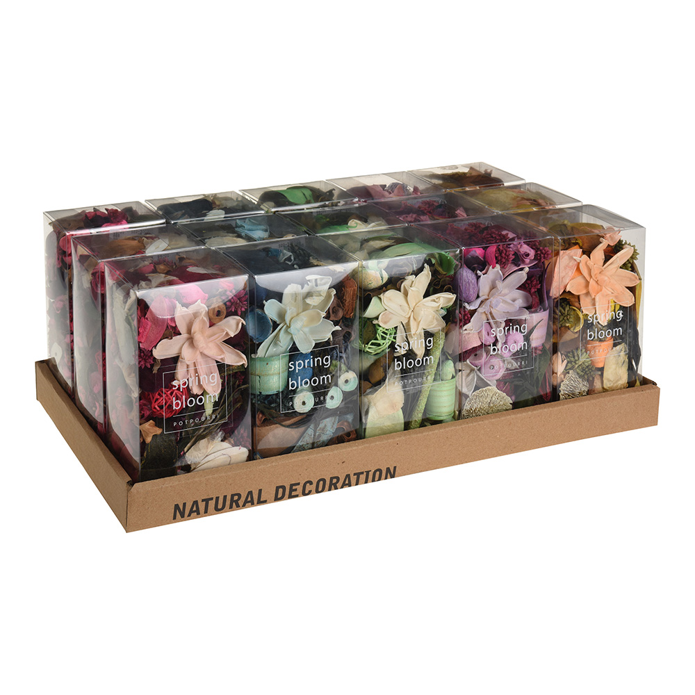 CAJA 250g FLORES CON AROMAS PERFUMES Y MODELOS VARIOS