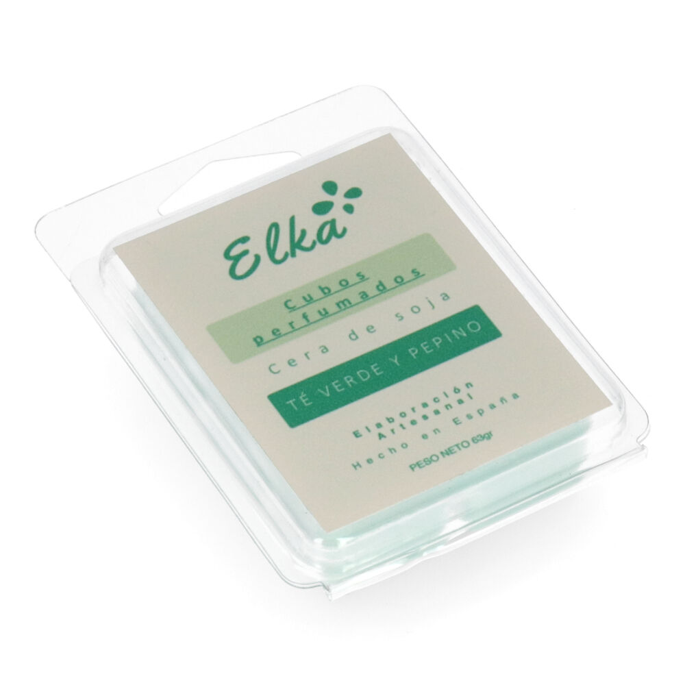 AMBIENTADORES 6 CUBOS AROMA TE VERDE Y PEPINO CERA DE SOJA NATURAL ELKA - Ítem