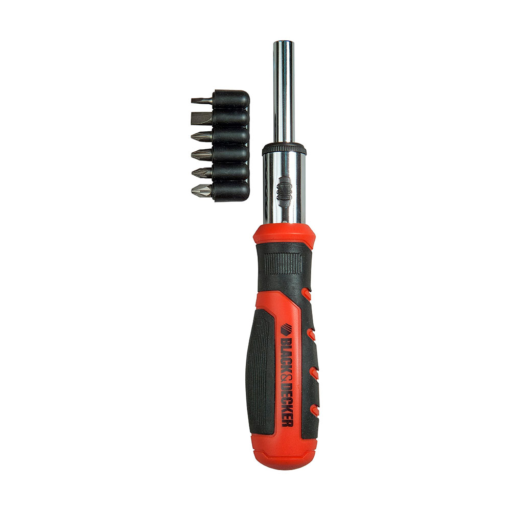 JUEGO MULTIPUNTAS CON CARRACA + 6 PUNTAS BDHT0-62129 BLACK+DECKER