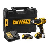 TALADRO ATORNILLADOR BRUSHLESS (SIN ESCOBILLAS) XR 18V 13mm 2 BATERIAS, CARGADOR Y MALETIN DCD708S2T-QW DEWALT