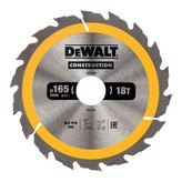 DISCO DE CORTE PARA CONSTRUCCION Ø165x30mm 18T (AC) DT1936-QZ DEWALT