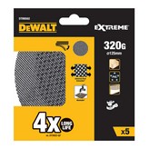 PACK 5 LIJAS DE MALLA Ø125mm GRANO: 320 PARA LIJADORAS ROTOORBITALES DTM8562-QZ DEWALT