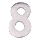 NUMERO 8 NIQUEL MATE 10cm FIJACION INVISIBLE EDM