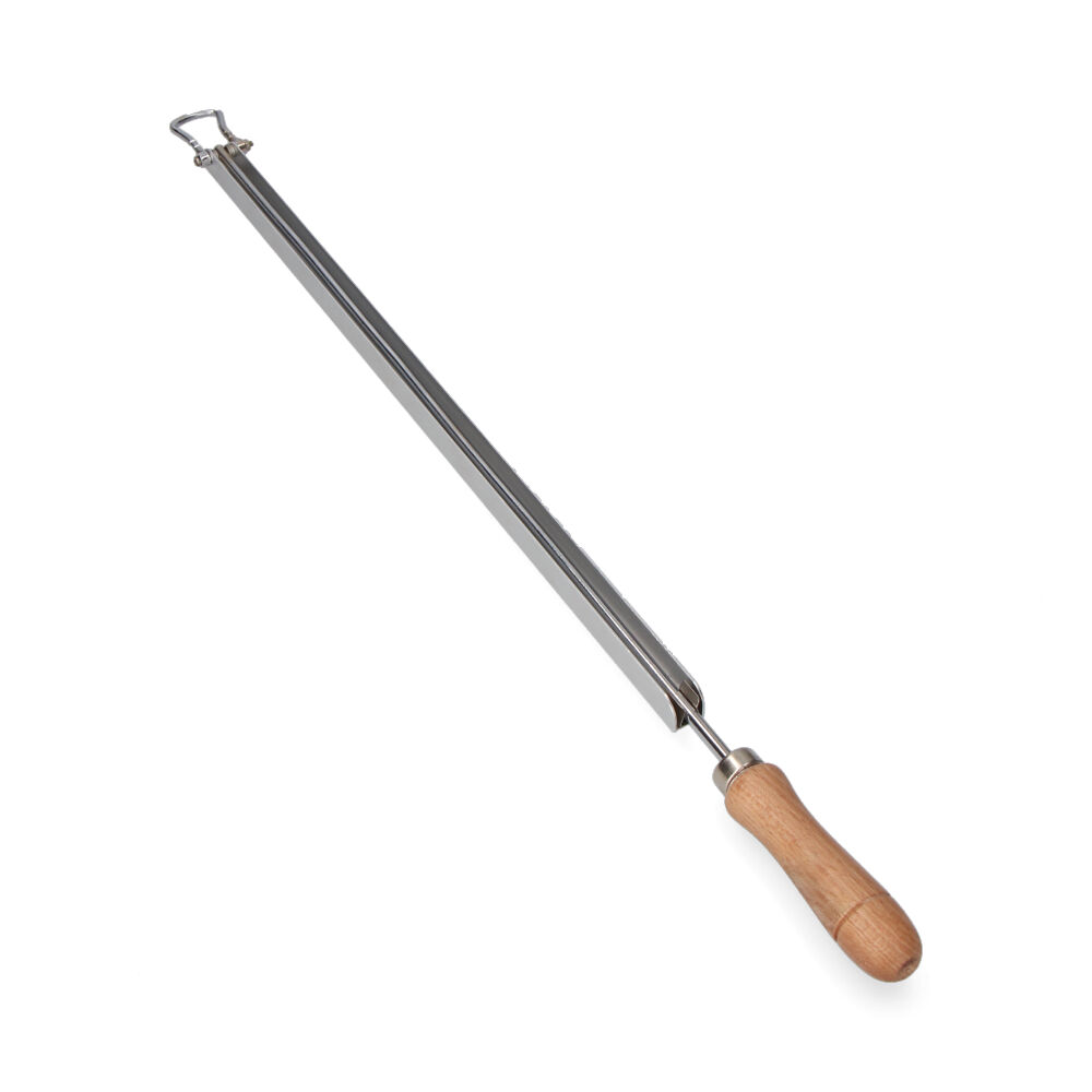 VARILLA PORTAPERIÓDICOS ALUMINIO CON MANGO DE MADERA - Ítem