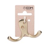 COLGADOR DOBLE LATON PULIDO EN CARTÓN COLGANTE EDM