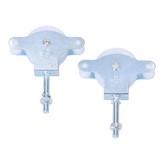 PACK 2 unid. POLEA NYLON 40mm TORNILLO EDM