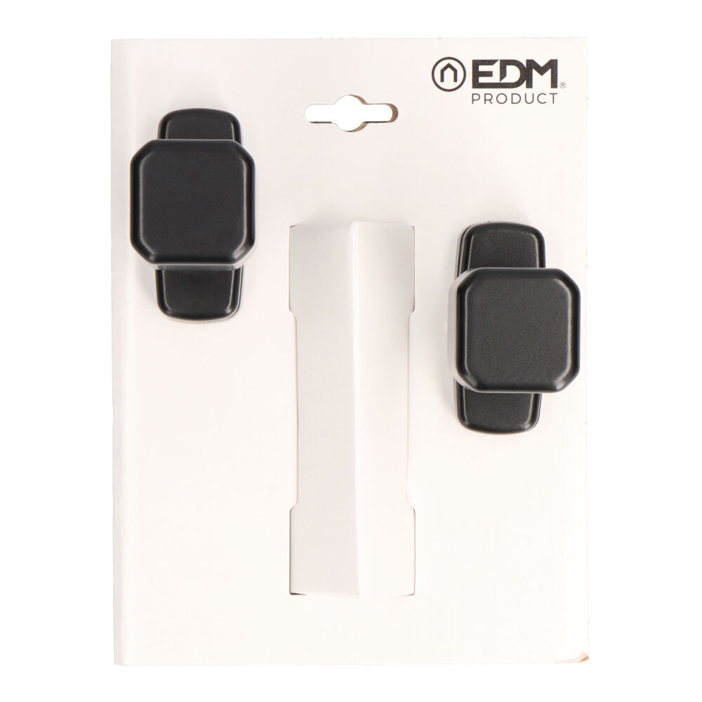 BLISTER POMO RECUPERABLE 6807 ALUMINIO NEGRO EDM