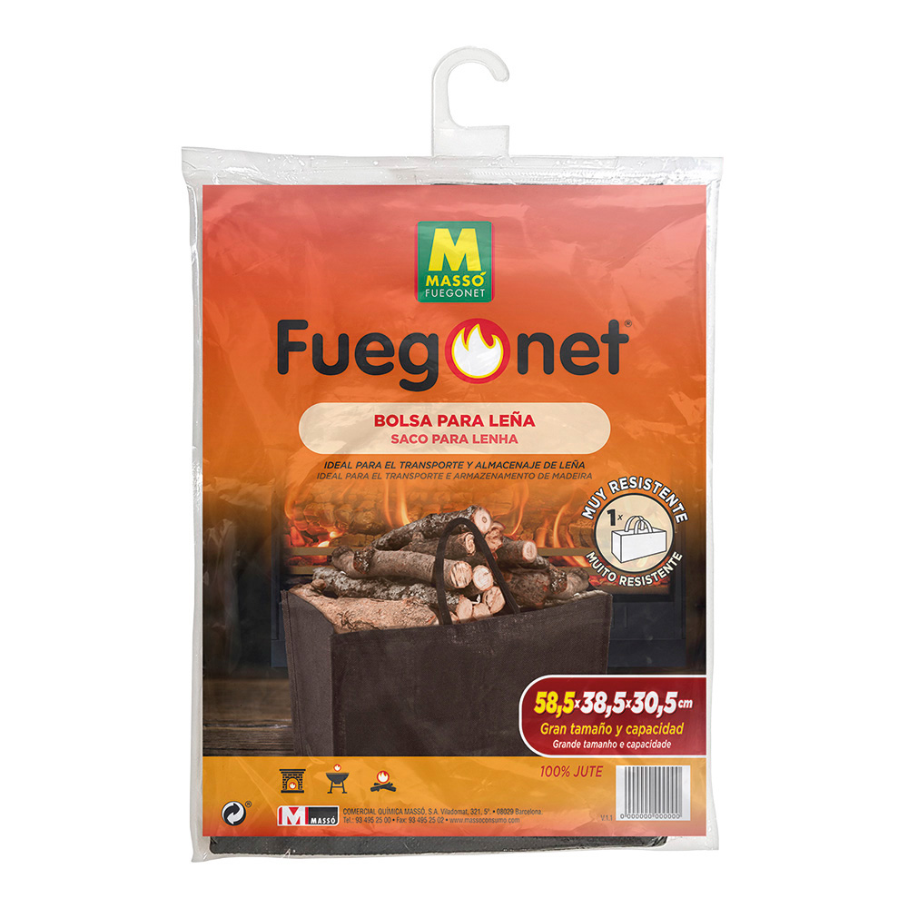 BOLSA PARA LEÑA - 56x32cm - FUEGONET MASSO - Ítem