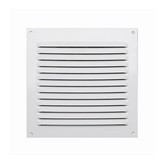 REJILLA S/BORDE DE ALUMINIO 0.6 BLANCO LACADO 150x150mm