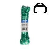 MADEJA PLASTICO REVESTIDO PVC TENDEDERO 10M VERDE EDM