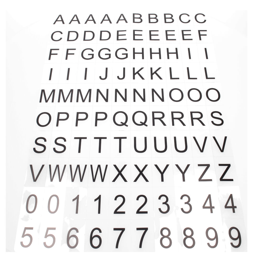 PACK 100 unid. LETRAS CLASICAS PARA CAJA DE MENSAJES COLORES / MODELOS SURTIDOS - Ítem