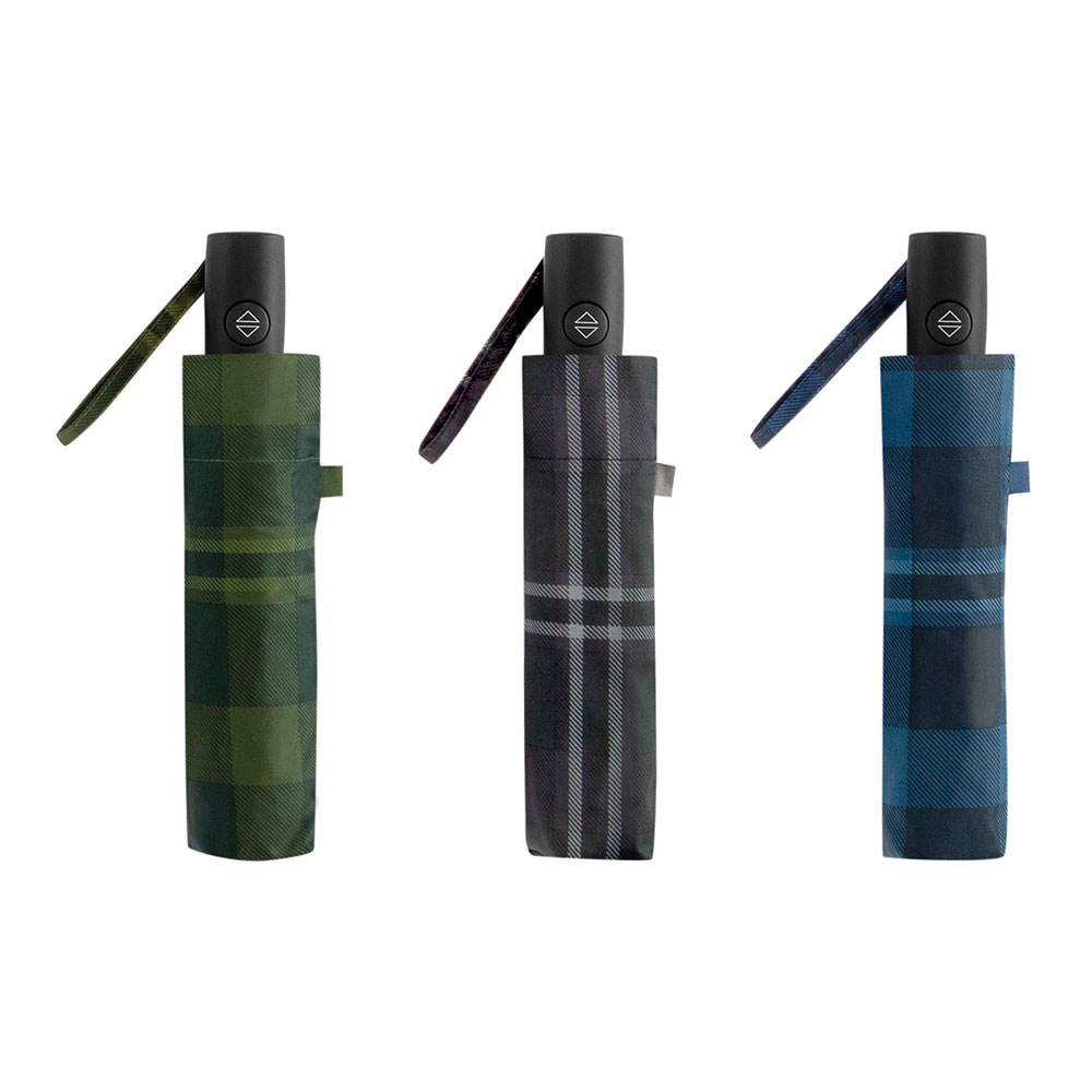 PARAGUAS MINI APERTURA Y CIERRE AUTOMATICO 7 VARILLAS Ø94cm PONGEE PUÑO NEGRO RECTO CLIMA COLORES / MODELOS SURTIDOS - Ítem