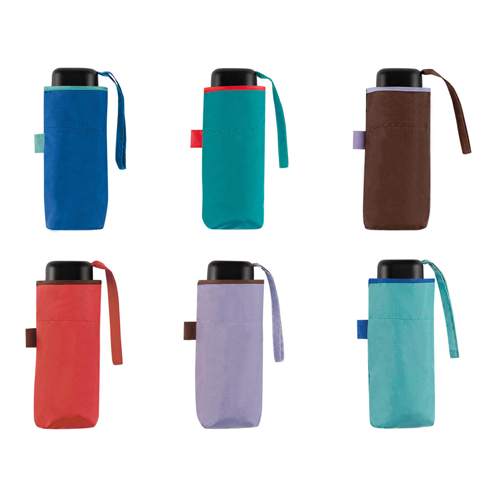 PARAGUAS MINI ALUMINIO MANUAL 6 VARILLAS Ø98cm PONGEE UVP 50+ CLIMA COLORES / MODELOS SURTIDOS - Ítem
