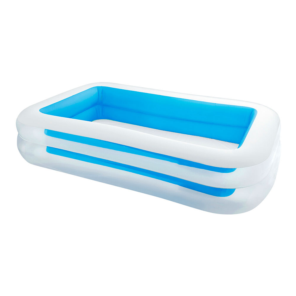 PISCINA RECTANGULAR 2 AROS 262x175x56cm 2 CÁMARAS DE AIRE. INTEX - Ítem