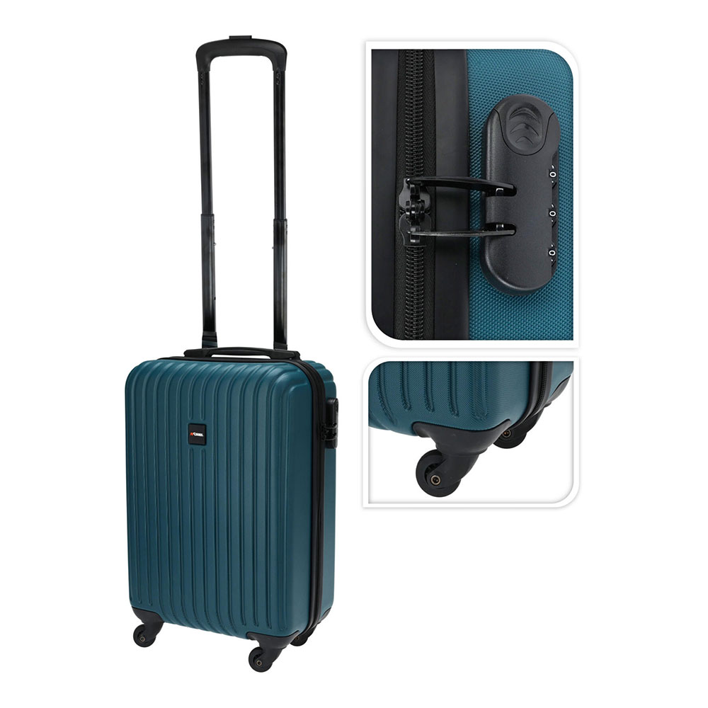 MALETA DE CABINA CON RUEDAS NEGRA 28L - Ítem