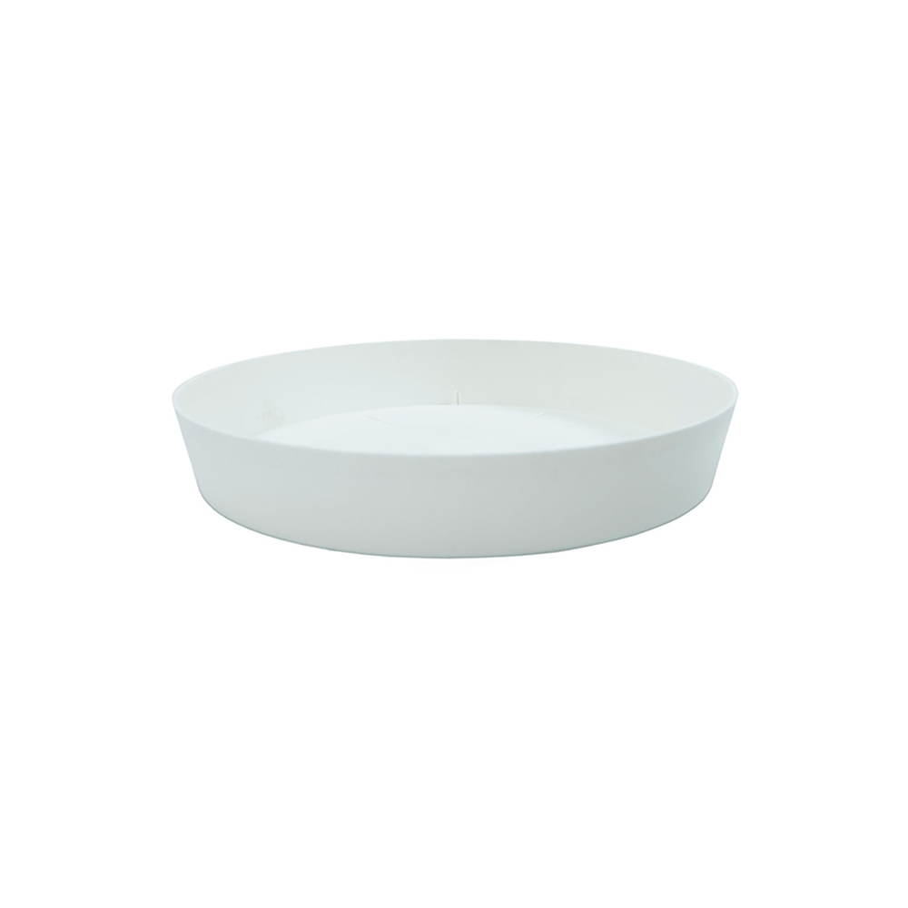 PLATO DE INYECCION PARA MACETA COLOR BLANCO Ø11x1,6cm - Ítem
