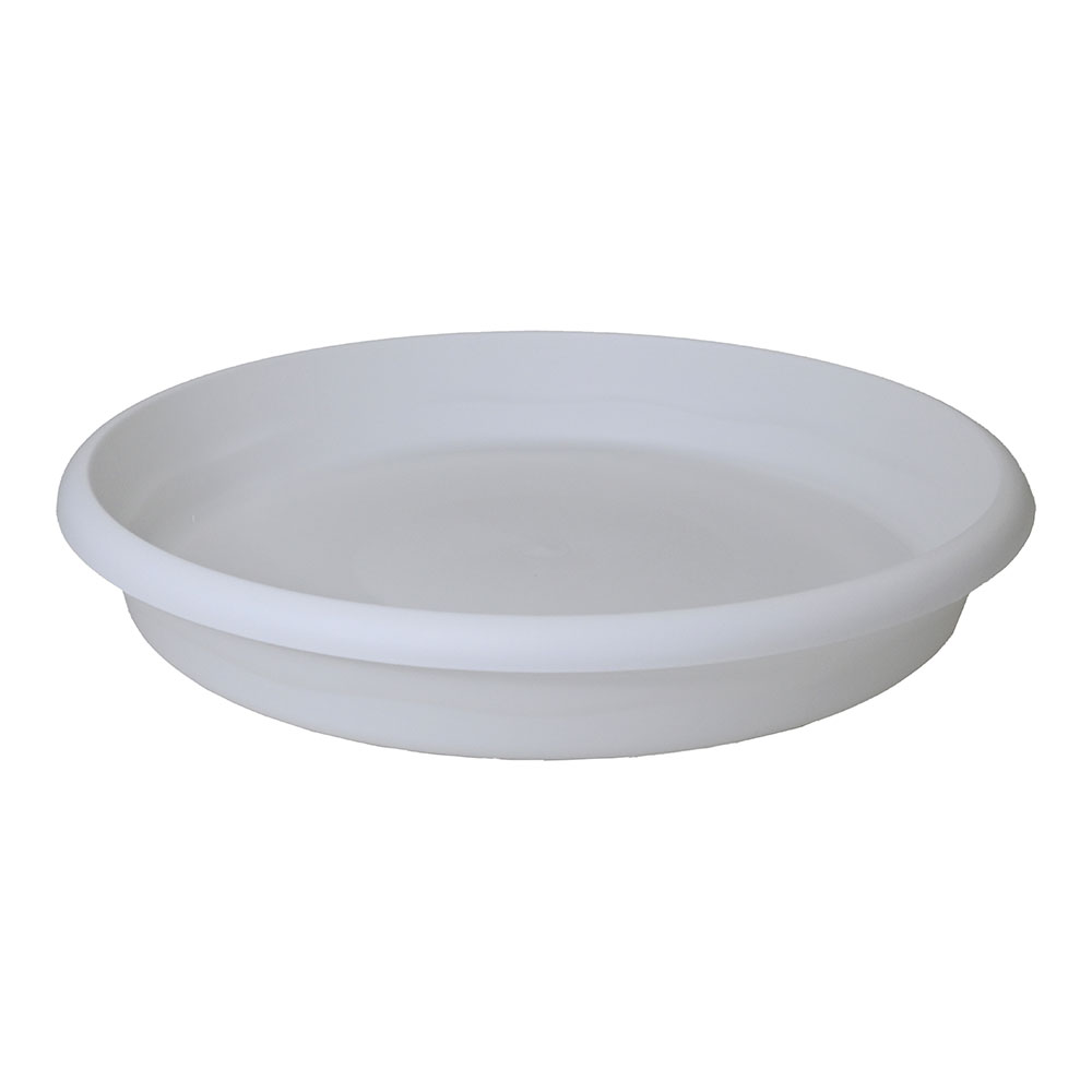 PLATO DE INYECCION PARA MACETA TERRA Ø22cm BLANCO PLASTIKEN