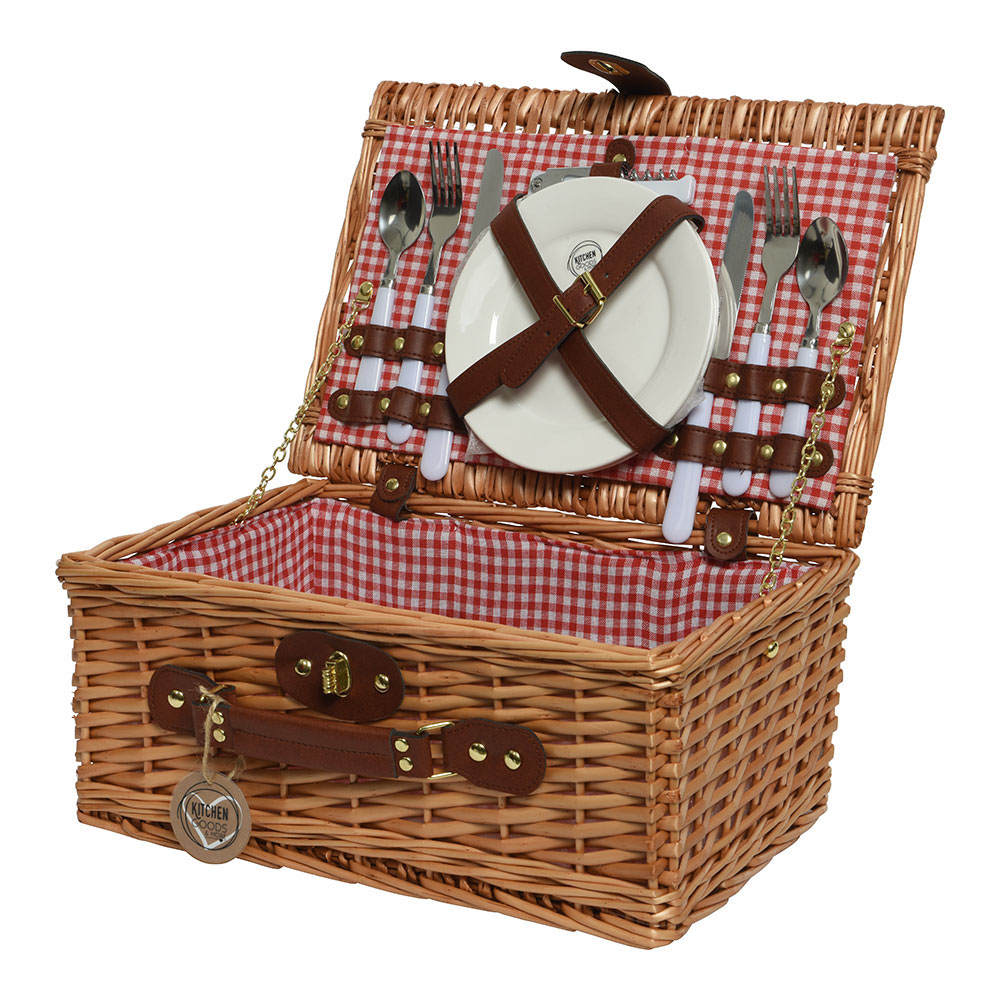 CESTA DE PICNIC COMPLETA ESPECIAL PAREJAS 26x38x18 803287