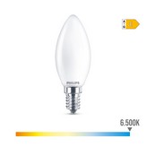 BOMBILLA VELA LED E14 6,5W 806lm 6500K LUZ FRIA Ø3,5x9,7cm. PHILIPS