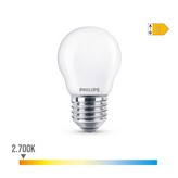 BOMBILLA ESFERICA LED E27 6,5W 806lm 2700K LUZ CALIDA Ø4,5x7,8cm PHILIPS