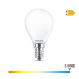 BOMBILLA ESFERICA LED E14 6,5W 806lm 6500K LUZ FRIA Ø4,5x8cm PHILIPS