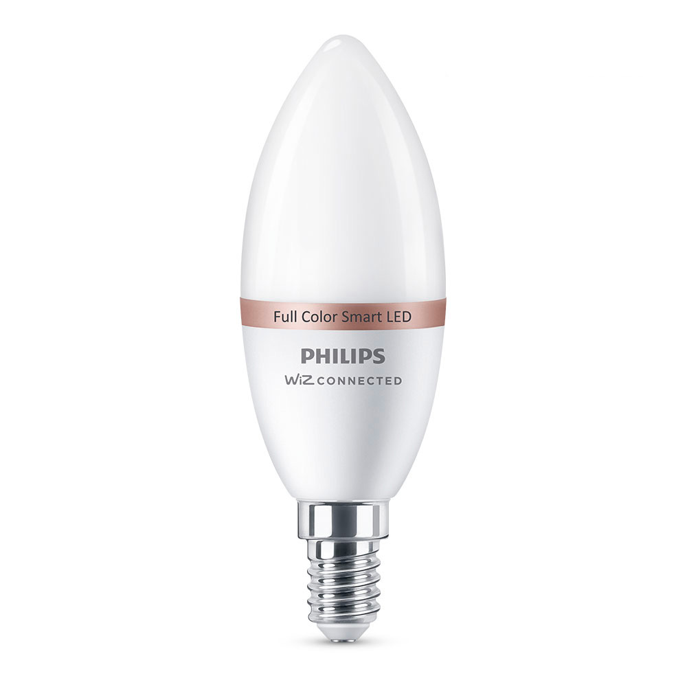 BOMBILLA LED VELA E14 4,9W 2.700K-6.500K 470lm WIFI PHILIPS WIZ