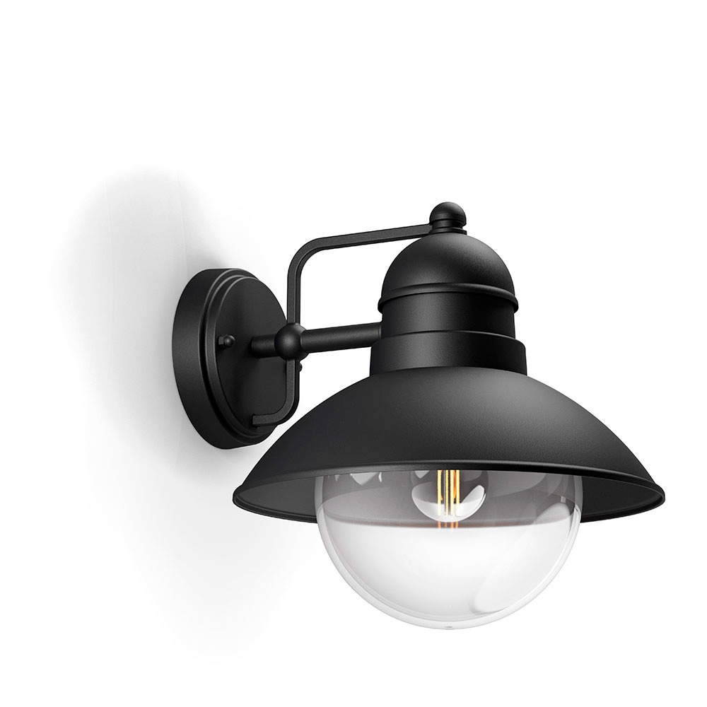 APLIQUE E27 NEGRO MOD. HOVERFLY PHILIPS