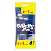 MAQUINILLAS DE AFEITAR GILLETTE BLUE II FIJA PACK 5+1