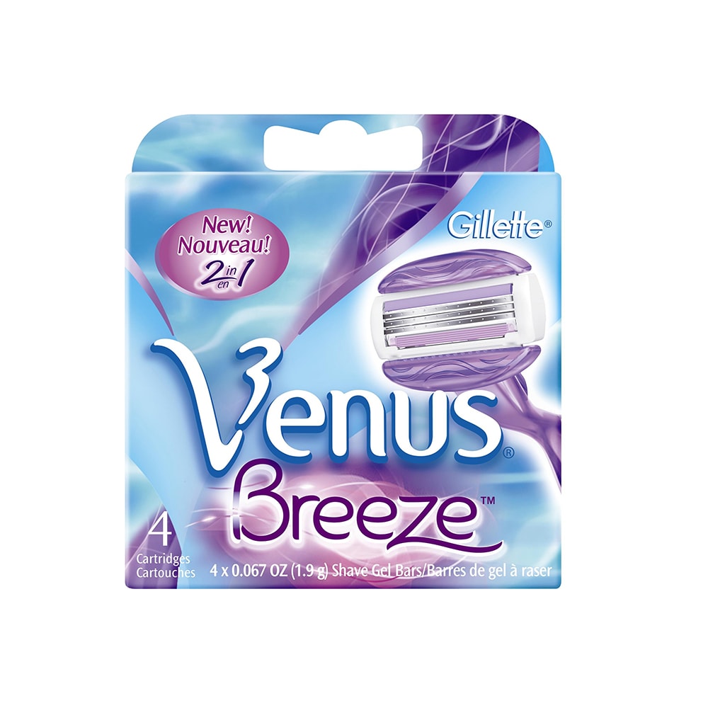 GILLETTE VENUS REC BREEZE PACK 4