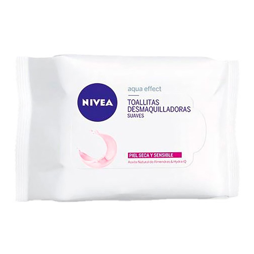 TOALLITAS DESMAQUILLANTES NIVEA 'PIEL SECA Y SENSIBLE' 40 unid.