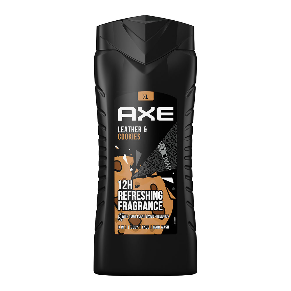 GEL DE BAÑO AXE 'COLLISION: LEATHER & COOKIES' 400ml