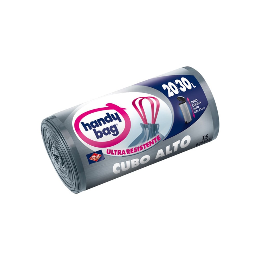 BOLSA DE BASURA ALBAL HANDY CUBO ALTO 15 unid. 20/30L 47x73cm - Ítem