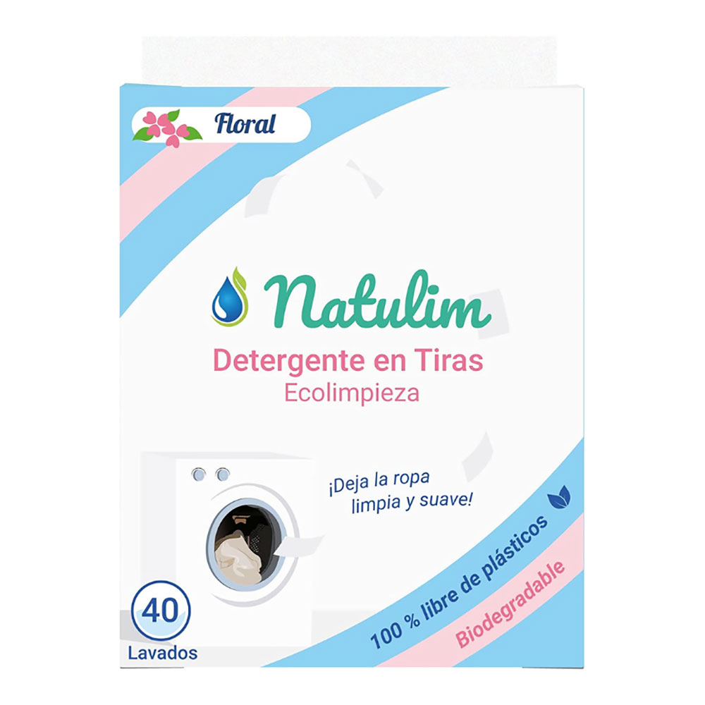 S.OF. DETERGENTE EN TIRAS NATULIM FLORAL 40 LAVADOS