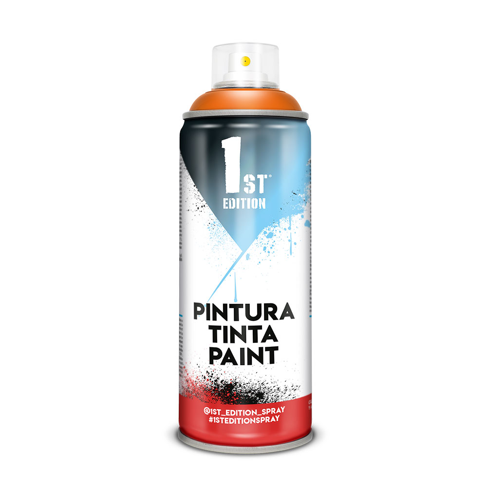 PINTURA EN SPRAY 1ST EDITION 520cc / 300ml MATE NARANJA PELIGRO REF 645