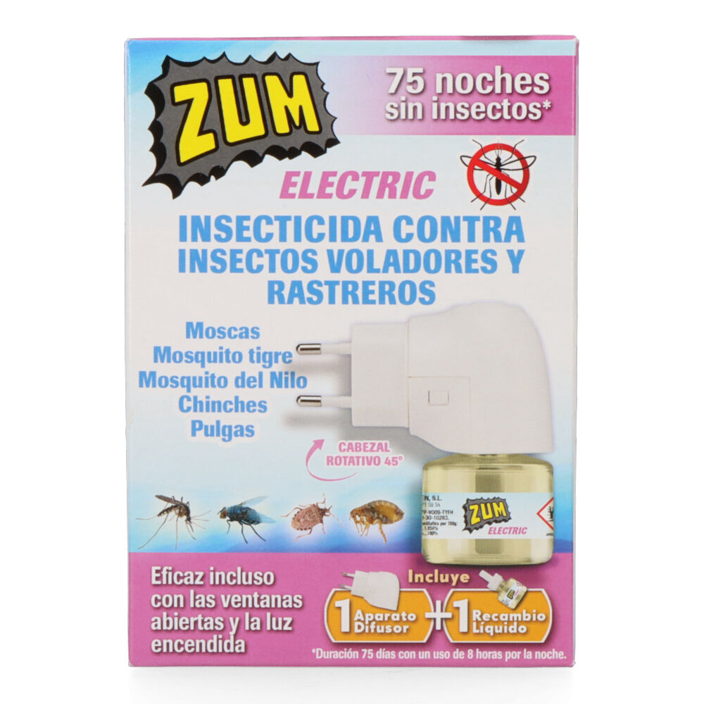 ZUM INSECTICIDA ELECTRICO APARATO+ RECAMBIO T-1001