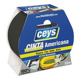 CEYS CINTA AMERICANA NEGRO ROLLO 10m x 50mm. 507605