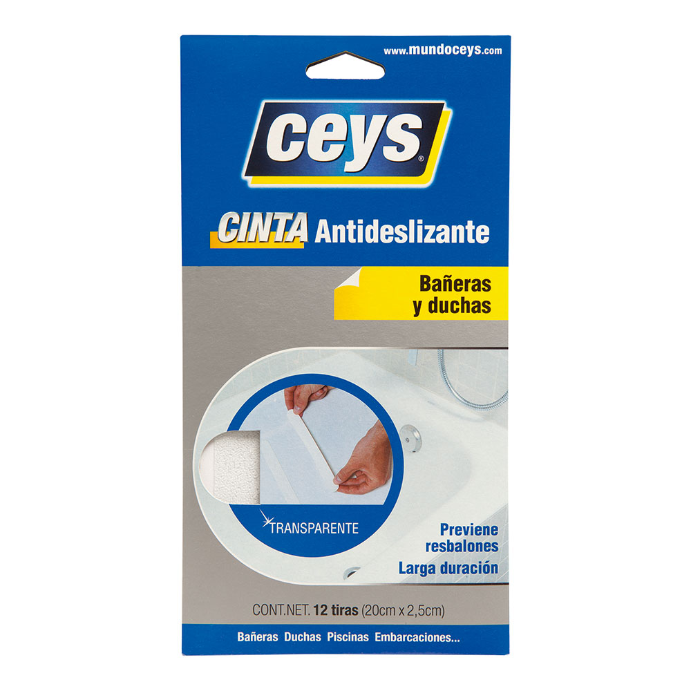 CEYS TIRAS ANTIDESLIZ BAÑERAS TRANS 507615