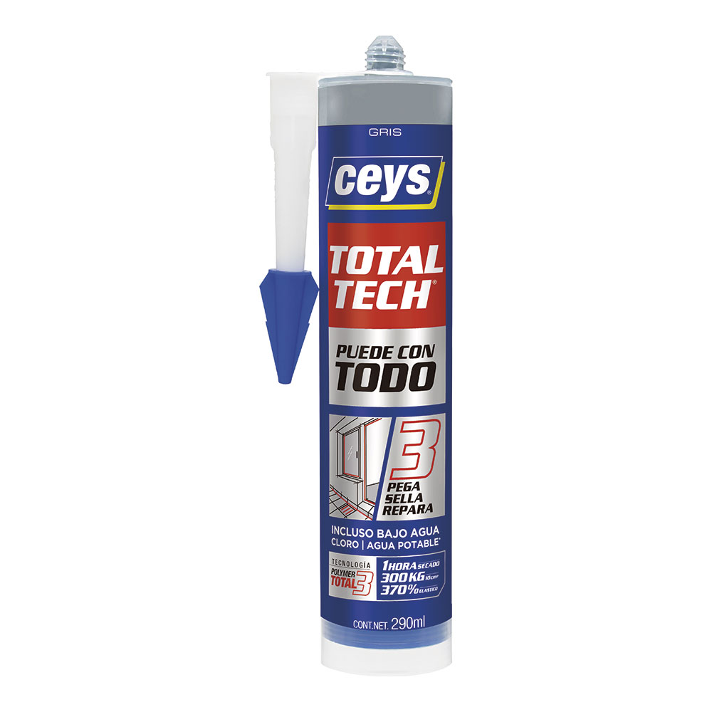 CEYS TOTAL TECH GRIS CARTUCHO 290ml 507220