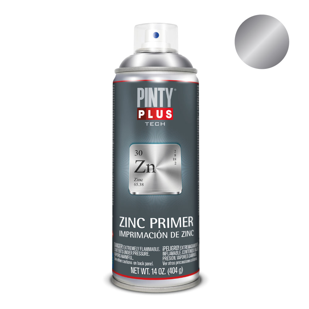 PINTURA EN SPRAY PINTYPLUS TECH ZINC GALVÁNICO 520cc Z169