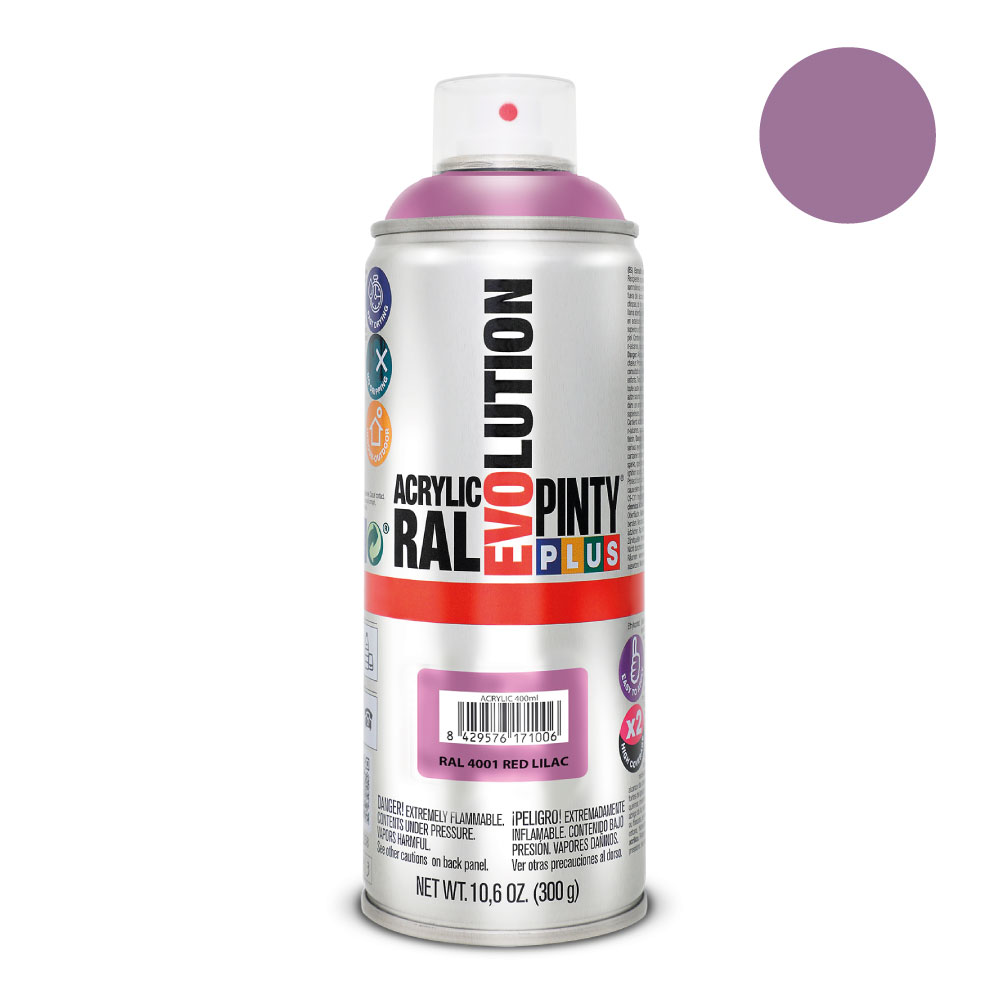 PINTURA EN SPRAY PINTYPLUS EVOLUTION 520cc RAL 4001 ROJO LILA