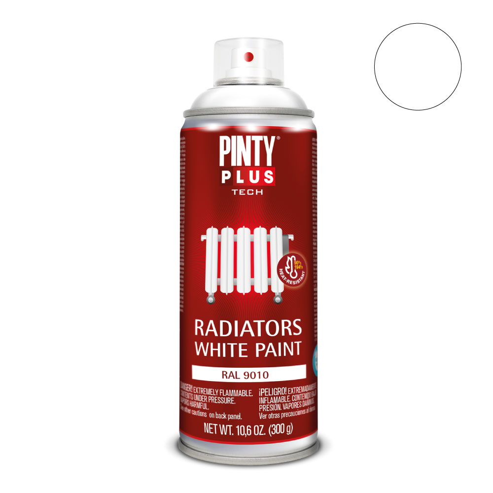 PINTURA EN SPRAY PINTYPLUS TECH BLANCO RADIADOR RAL 9010 SPRAY 520cc