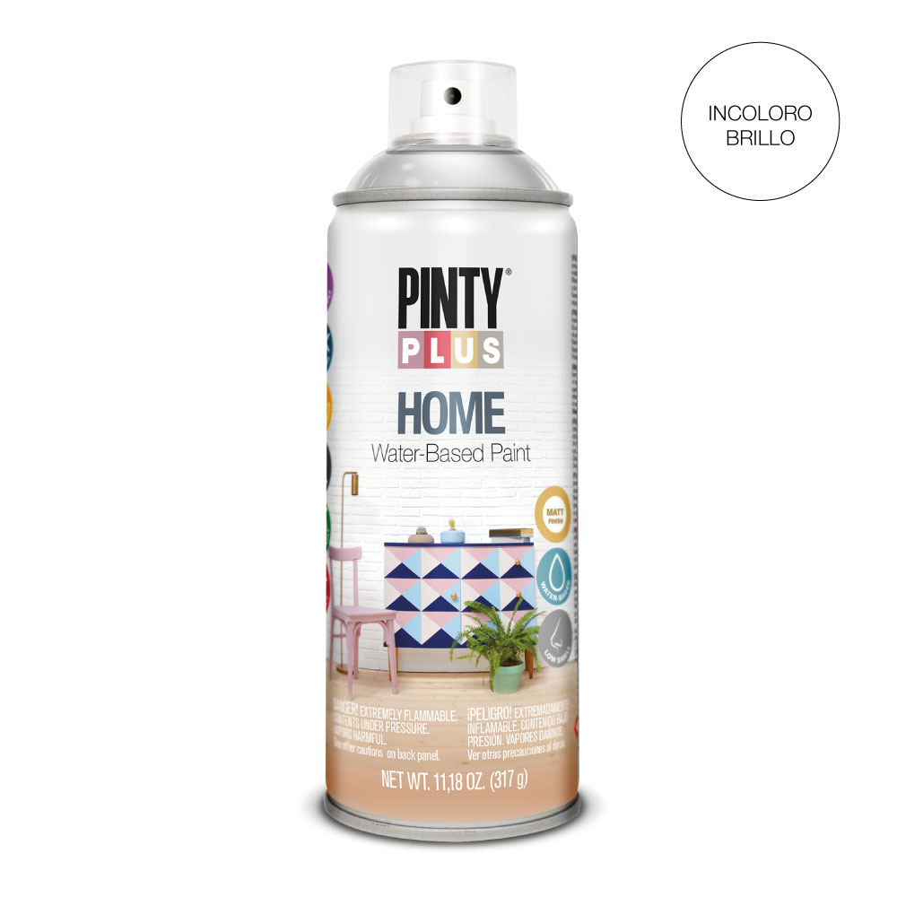 PINTURA EN SPRAY PINTYPLUS HOME 520cc BARNIZ BRILLANTE HM441